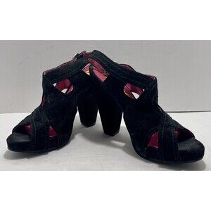 Kensie Girl KG-Natalie Suede Women's  Heel Shoes Black Color Size 7.5B
